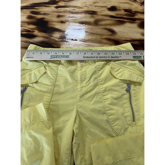 Lauren Active Ralph Lauren Capri Pants Woman Size 4 Solid Yellow Preppy Beach - Picture 3 of 16